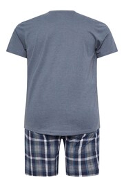 BadRhino Big & Tall Blue Camo Shorts and T-Shirt Pyjama Set - Image 2 of 2