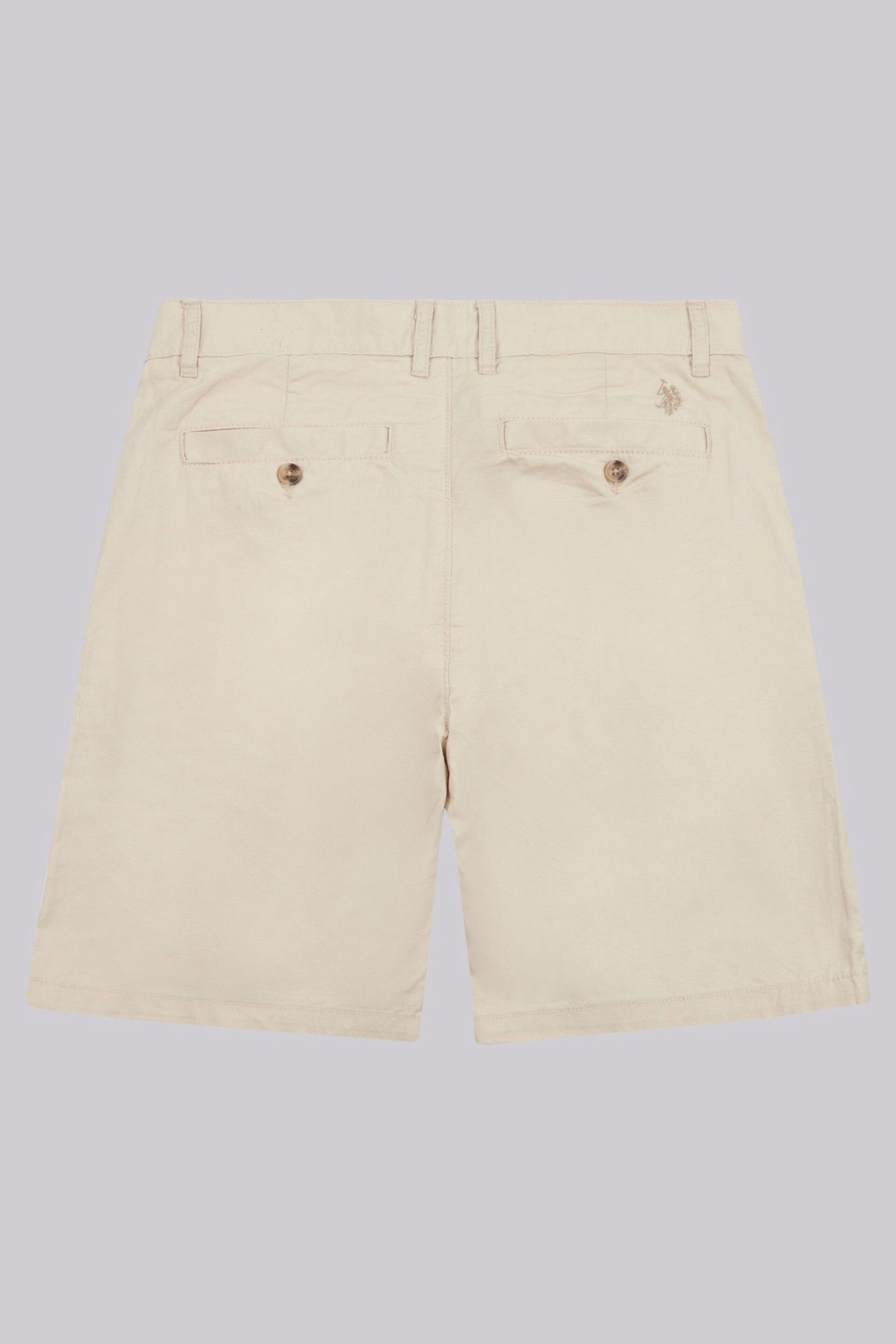 U.S. Polo Assn. Mens Linen Blend Chino Shorts - Image 7 of 9