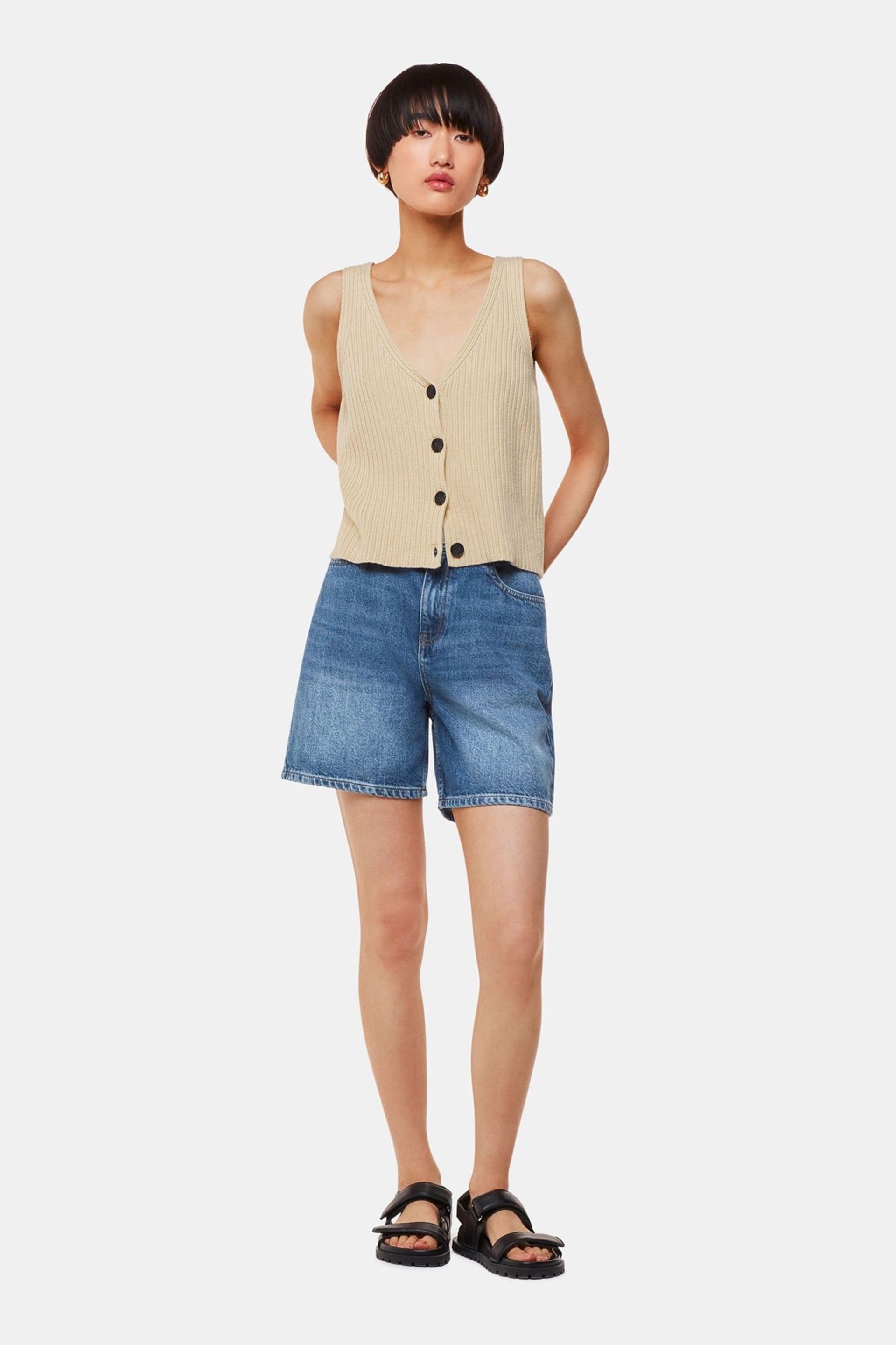 Whistles Blue Authentic Denim Shorts - Image 3 of 5