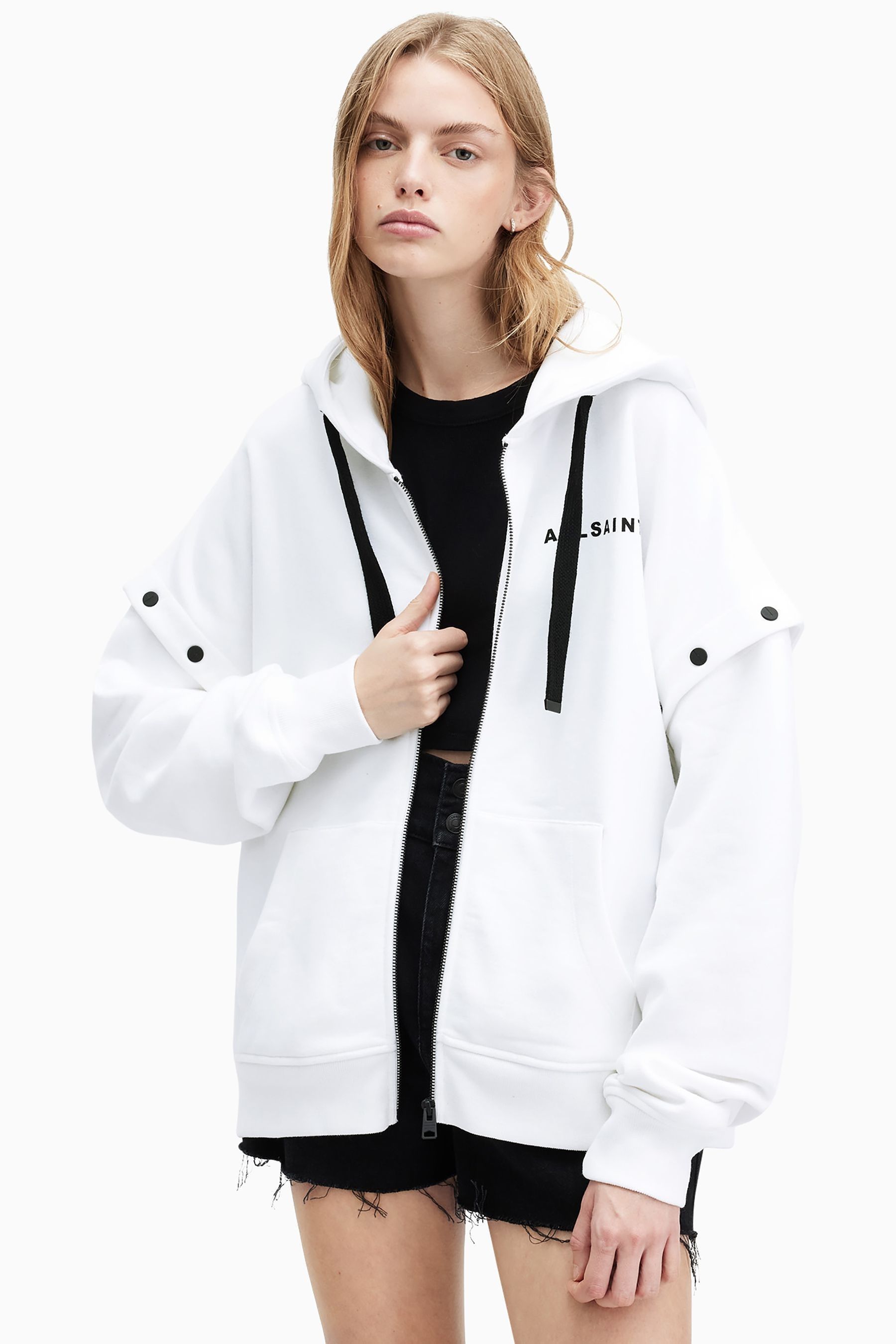 Buy AllSaints White Access Amphia Hoodie from the Next UK online shop