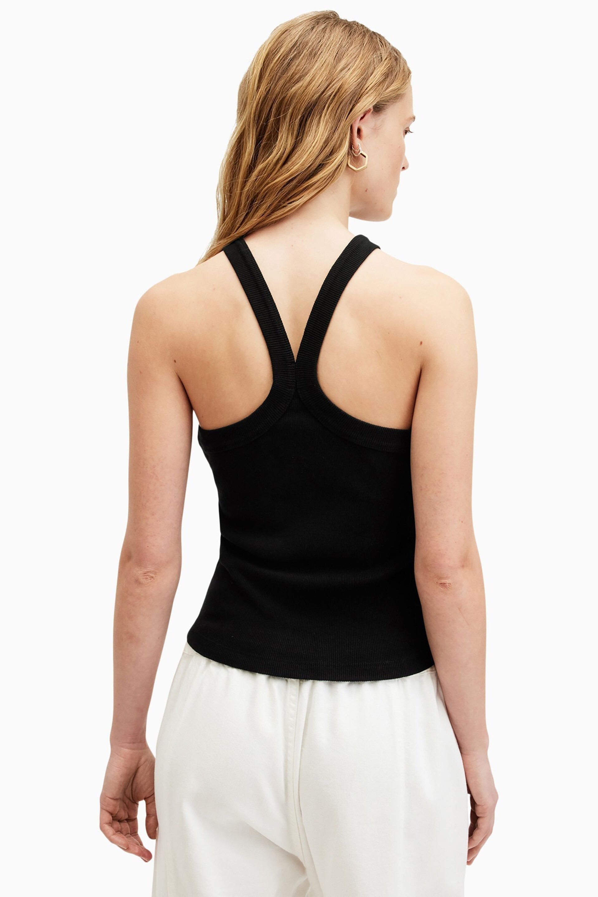 AllSaints Black Sofia Tank - Image 5 of 6