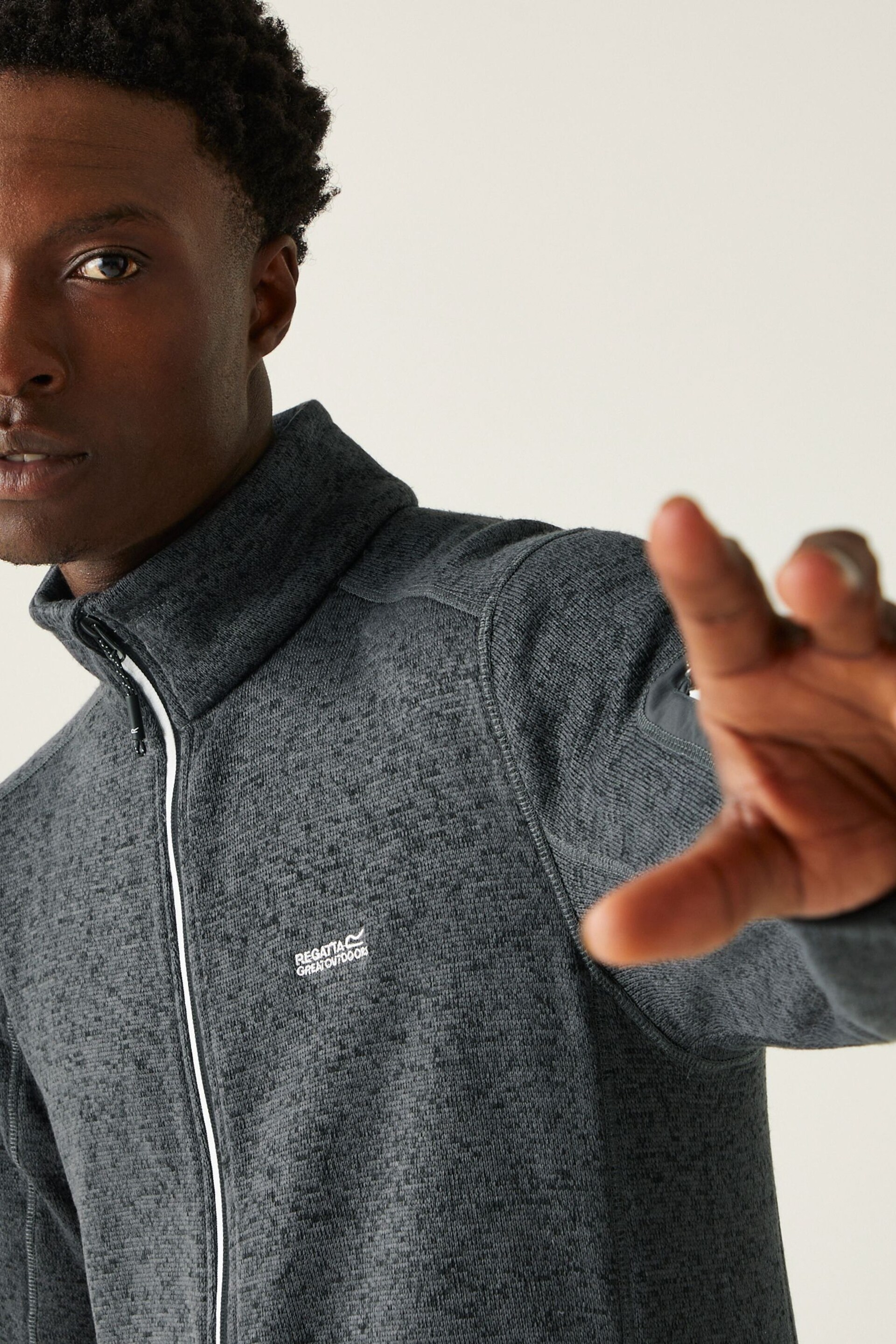 Regatta Grey Zip Fleece - Image 6 of 7