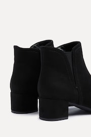 Linzi Black Manor Low Block Heeled Ankle Boots - Image 5 of 5