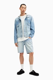 AllSaints Blue Switch Shorts - Image 2 of 6