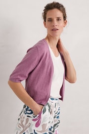 Seasalt Cornwall Pink Maria Organic Cotton Cardigan - Image 1 of 5