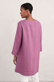 Seasalt Cornwall Pink Golitha Falls Linen Tunic - Image 2 of 5