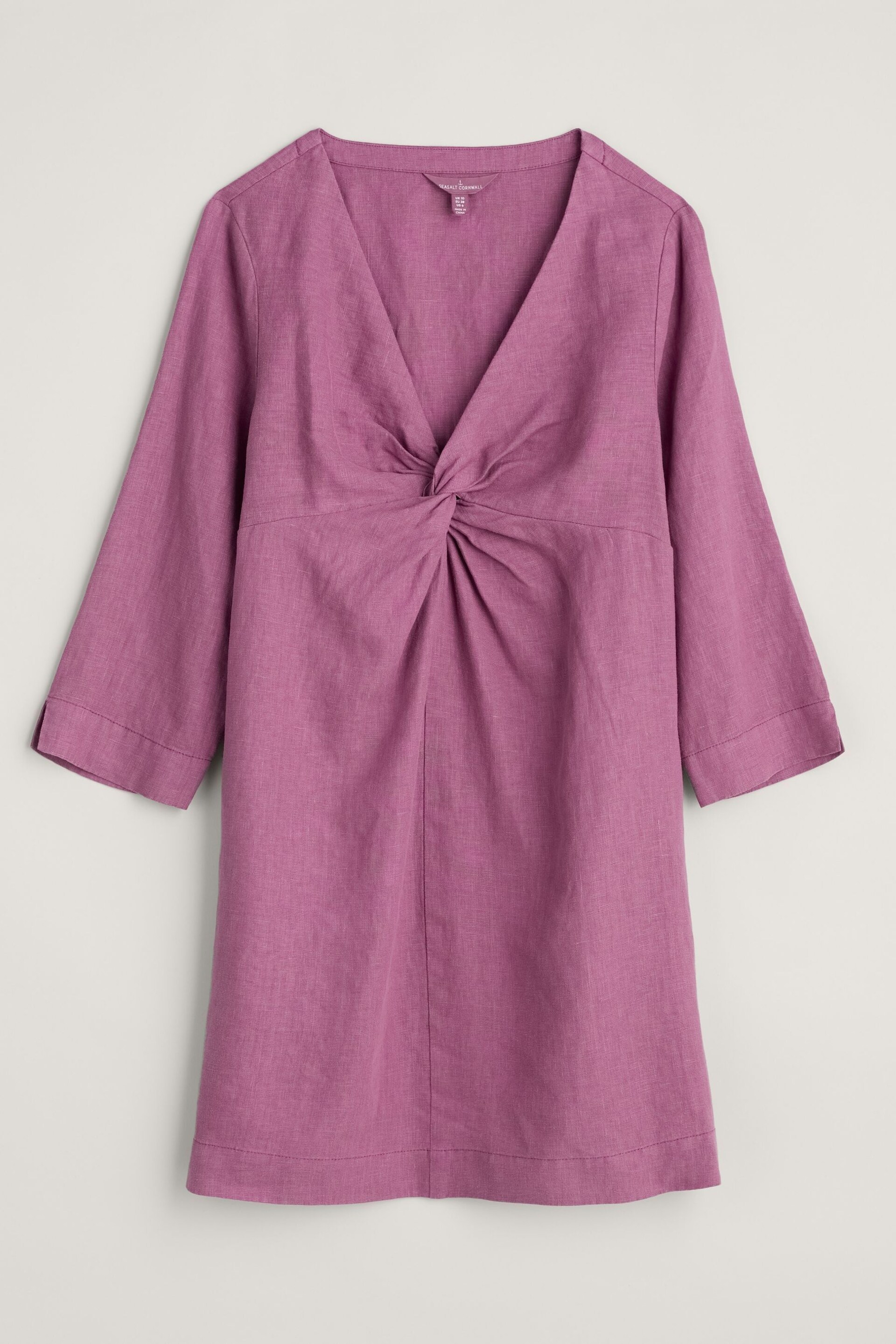 Seasalt Cornwall Pink Golitha Falls Linen Tunic - Image 4 of 5