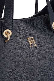 Tommy Hilfiger Emblem Black Satchel - Image 4 of 4