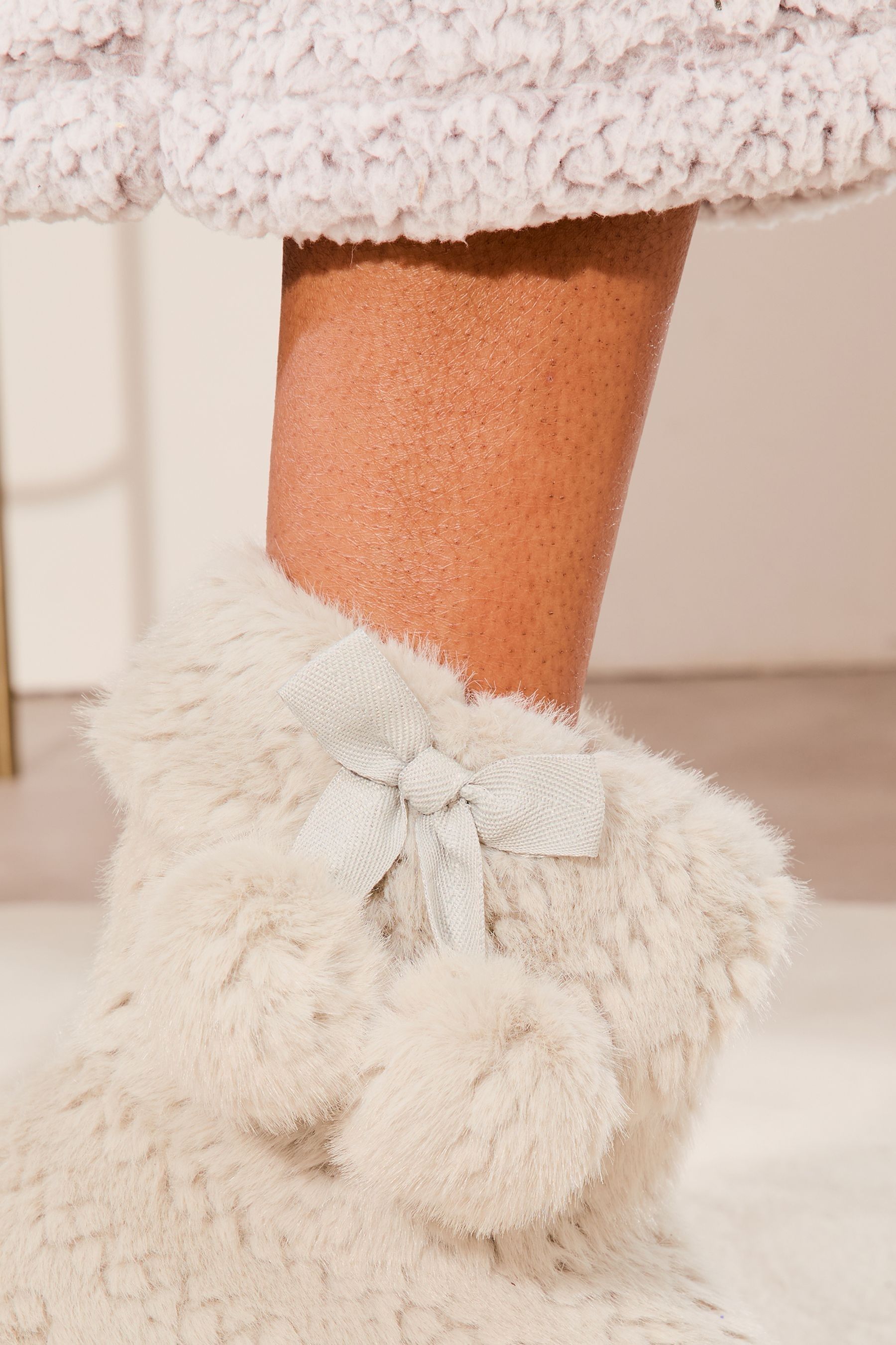 Next pom pom slippers deals