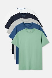Joules Denton 5 Pack Multi Crew Neck T-Shirts - Image 1 of 6