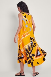 Monsoon Orange Amanda Print Dress - Image 3 of 5