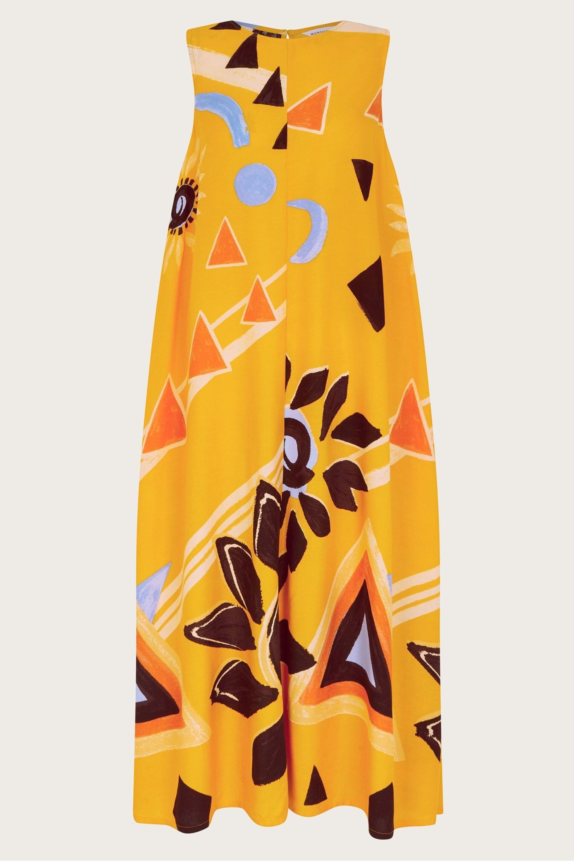 Monsoon Orange Amanda Print Dress - Image 5 of 5