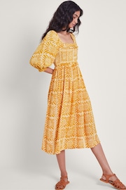 Monsoon Orange Sunny Batik Dye Dress - Image 2 of 5