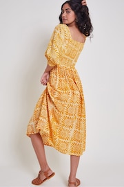 Monsoon Orange Sunny Batik Dye Dress - Image 3 of 5