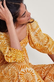 Monsoon Orange Sunny Batik Dye Dress - Image 4 of 5