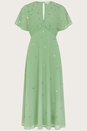 Monsoon Green Leona Embellished Dress - Image 5 of 5
