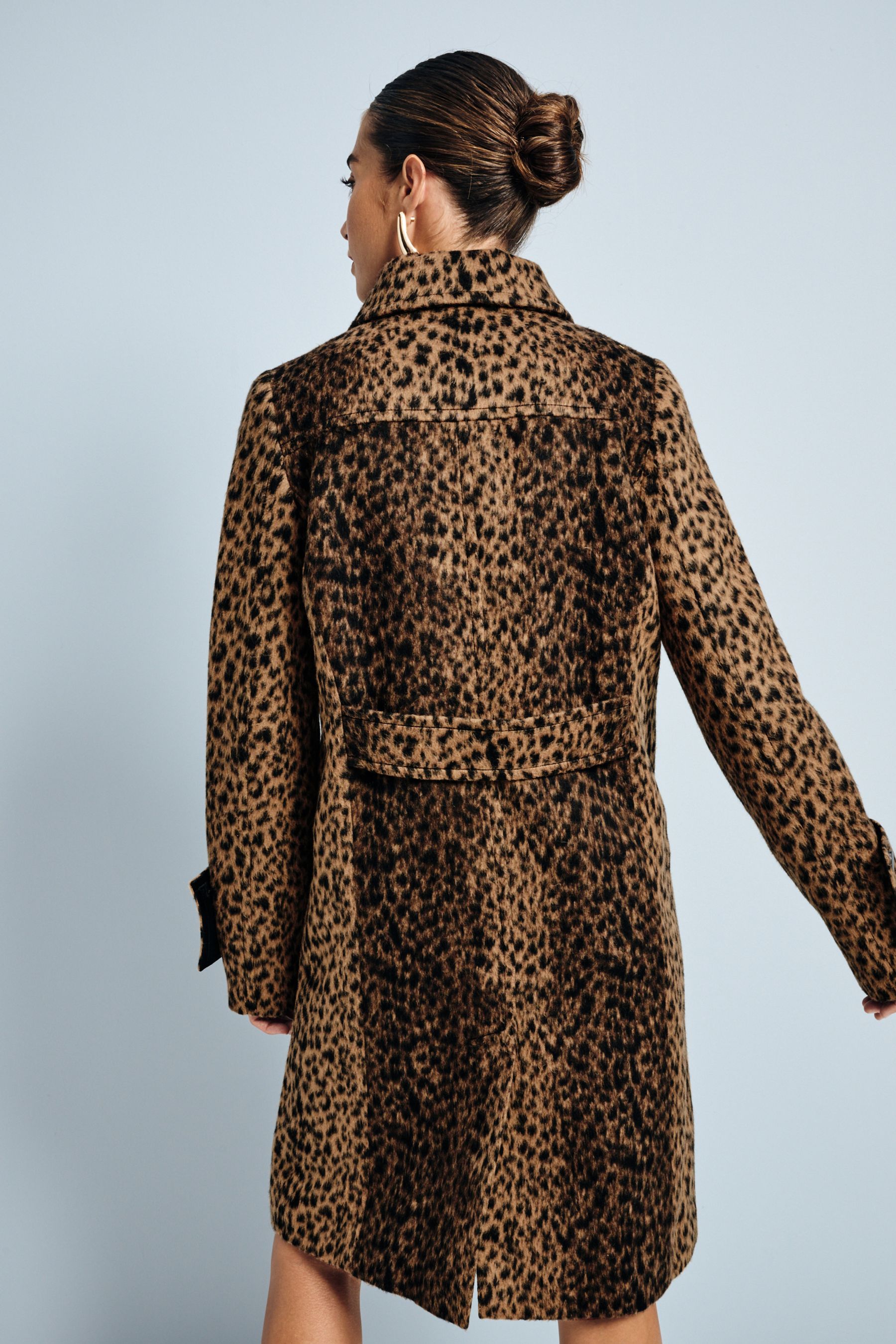 Next girls leopard print coat hotsell