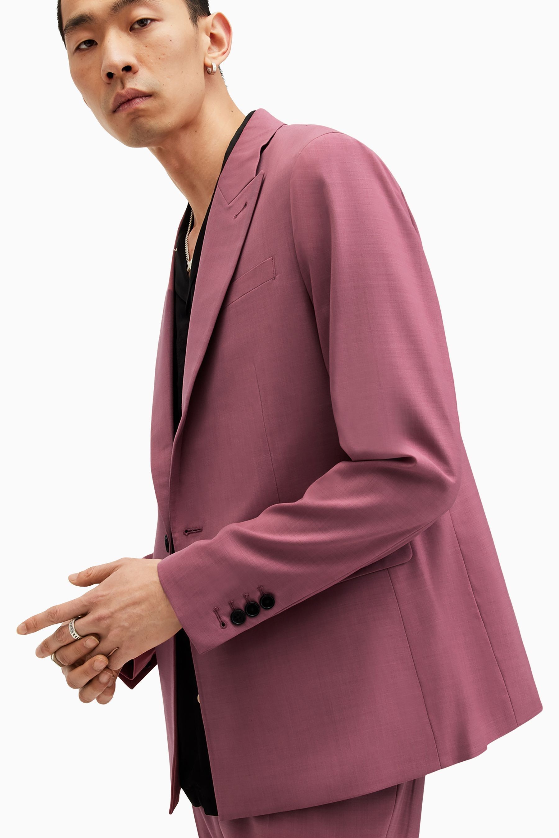 Buy All Saints Pink Aura Skinny Fit Blazer from the Next UK online shop