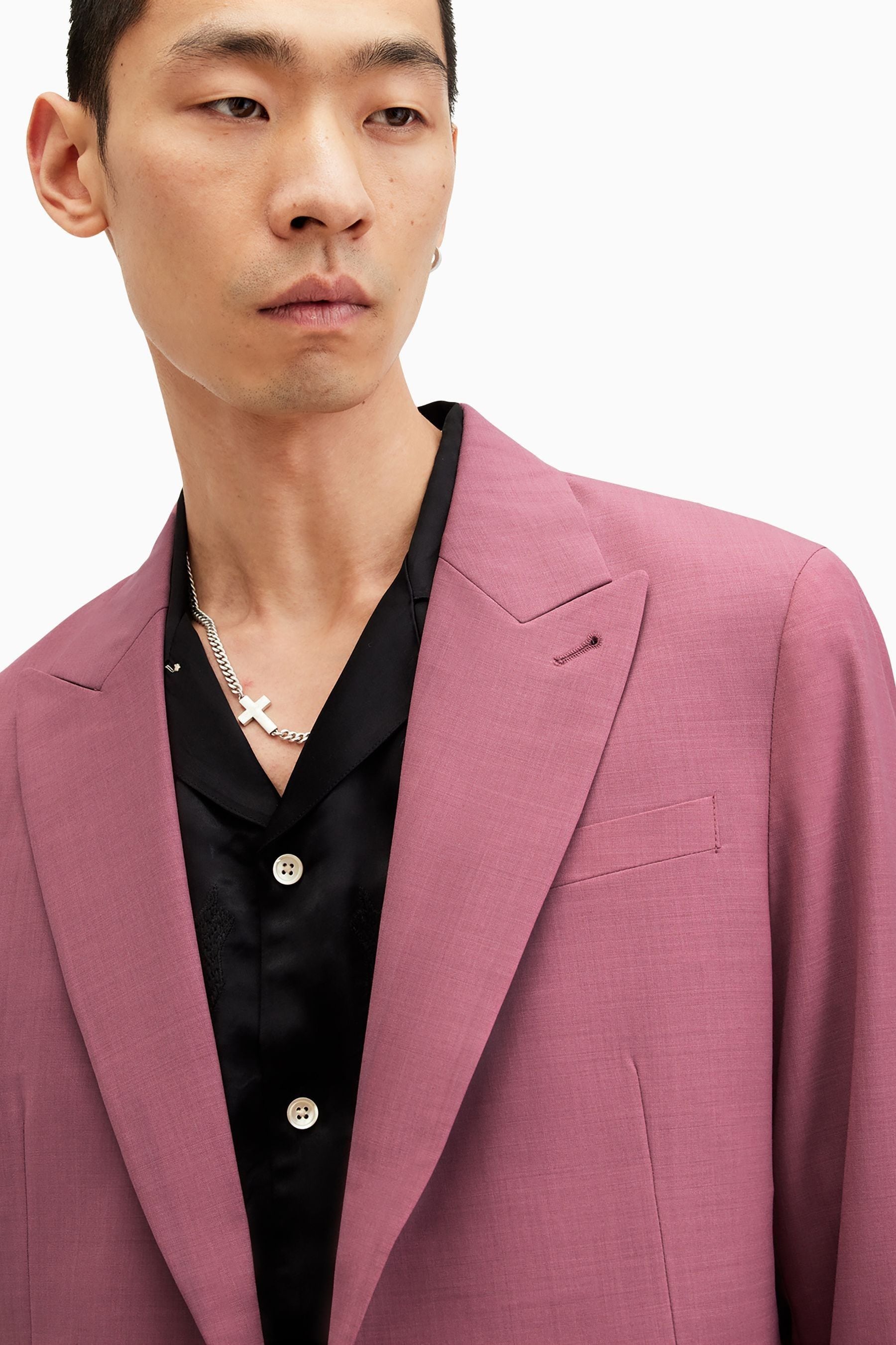 All saints pink coat top