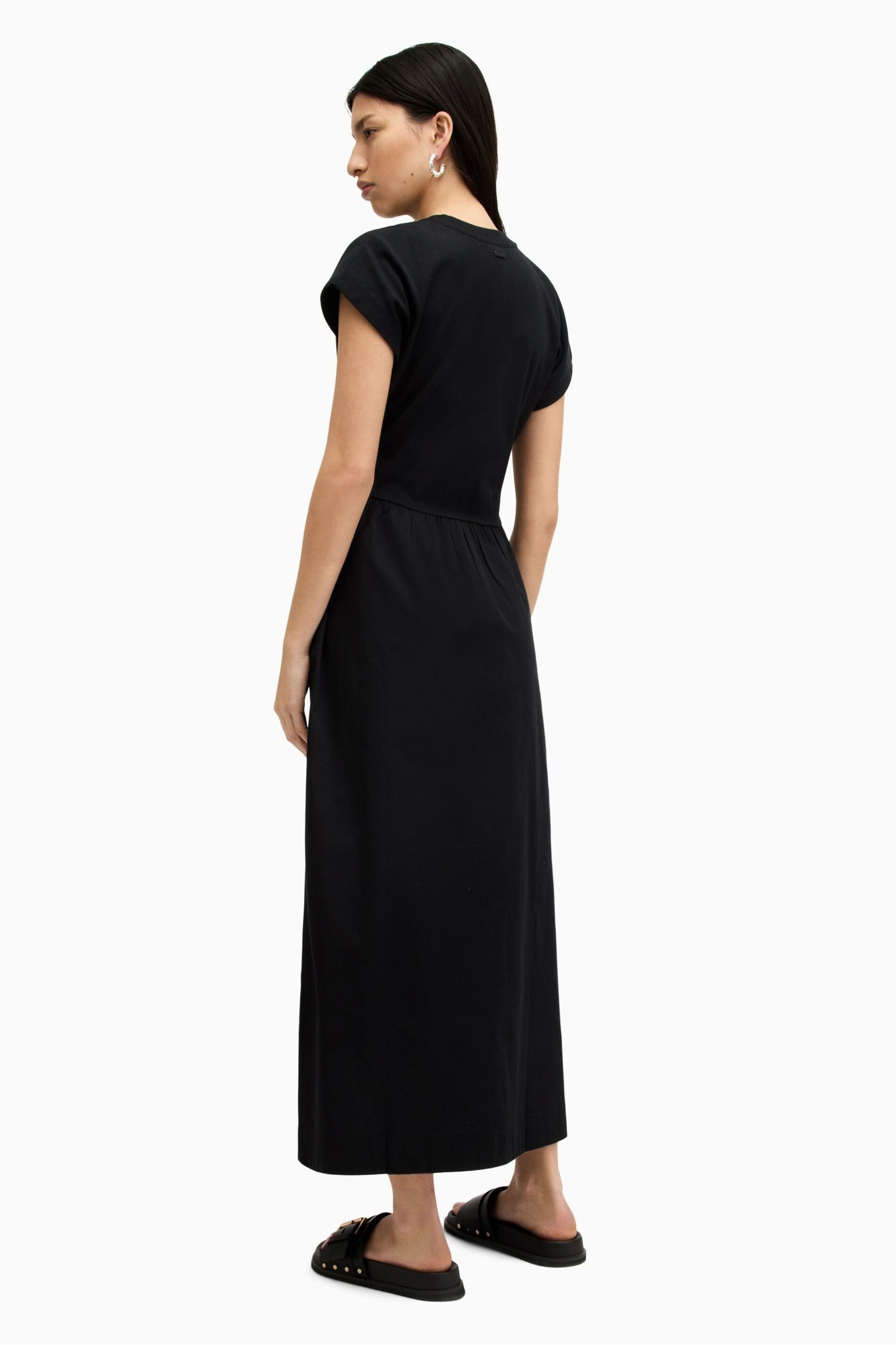 AllSaints Black Frankie Dress - Image 5 of 6