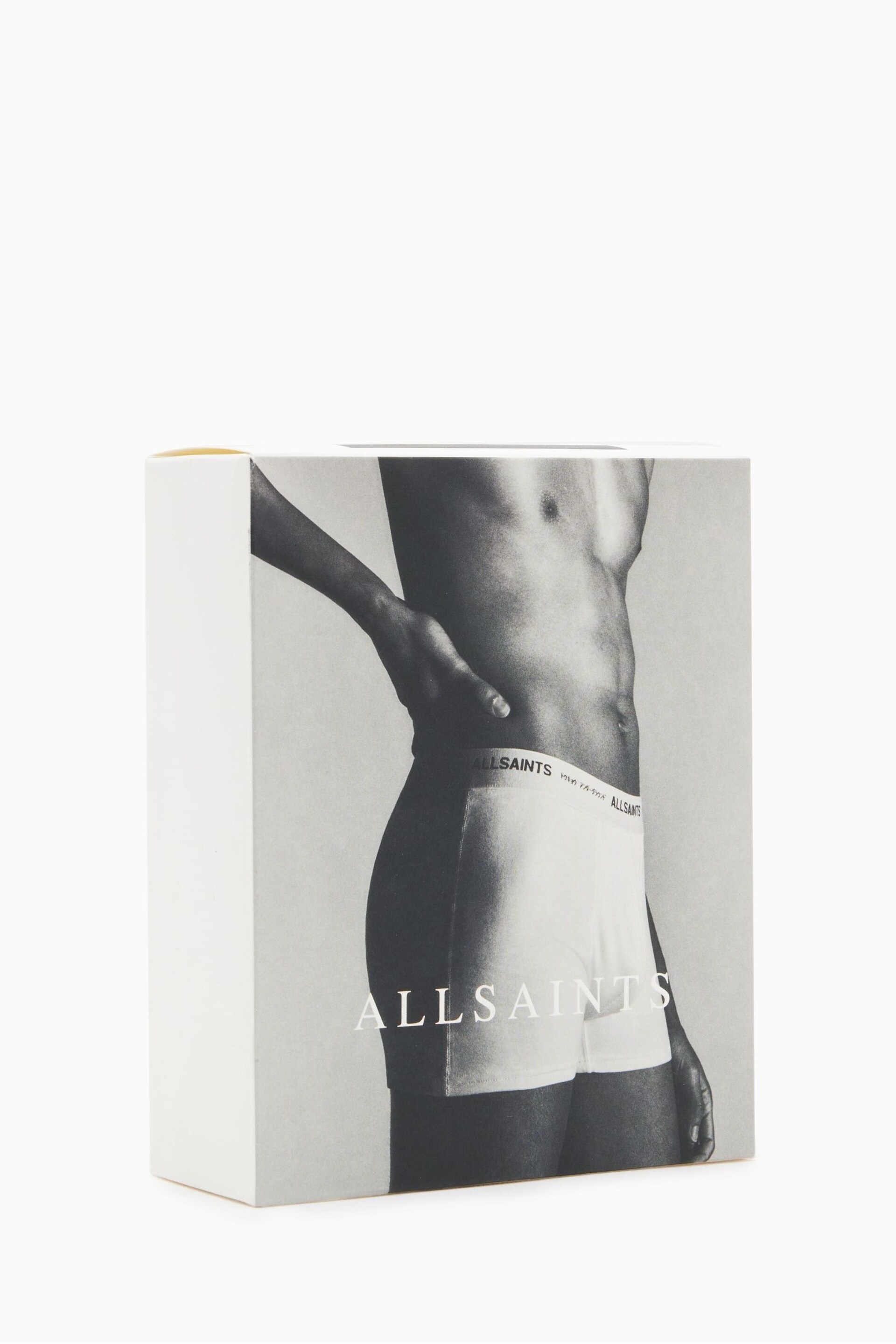 AllSaints Green/Black/White Underground Boxers 3 Pack - Image 2 of 2