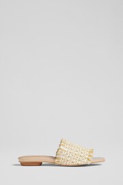 LK Bennett Meera Woven Raffia Flat Sandals - Image 1 of 3