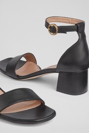 LK Bennett Nette Leather Black Sandals - Image 4 of 4