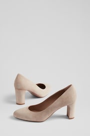 LK Bennett Beige Natural Winola Suede Round Toe Courts - Image 3 of 4