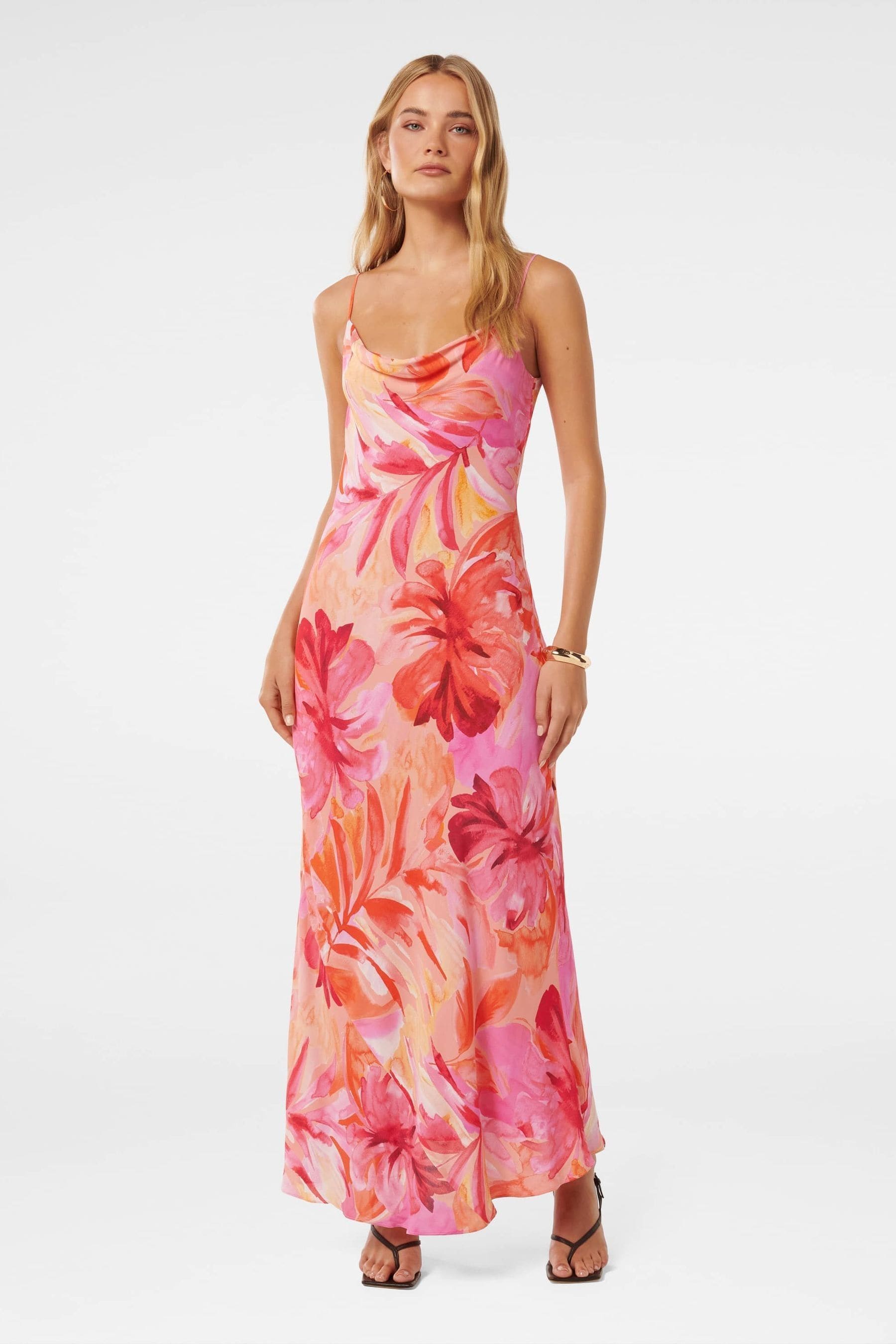 Buy Forever New Pink Valerie Cowl Neck Maxi Dress from the Next UK online shop