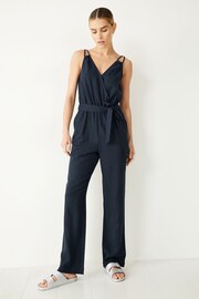 Hush Blue Kara Wrap Jumpsuit - Image 1 of 4