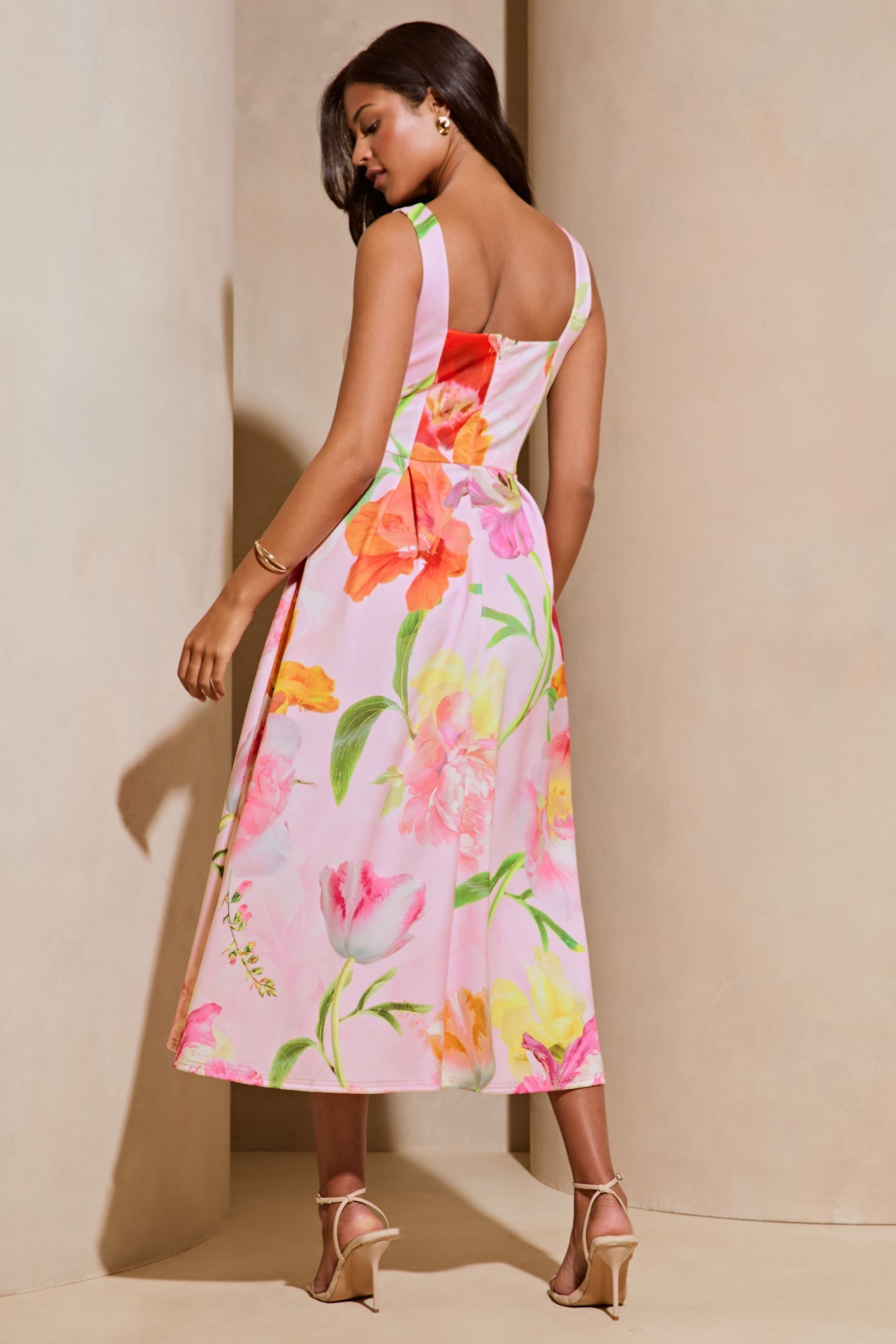 Pink skater prom dress outlet