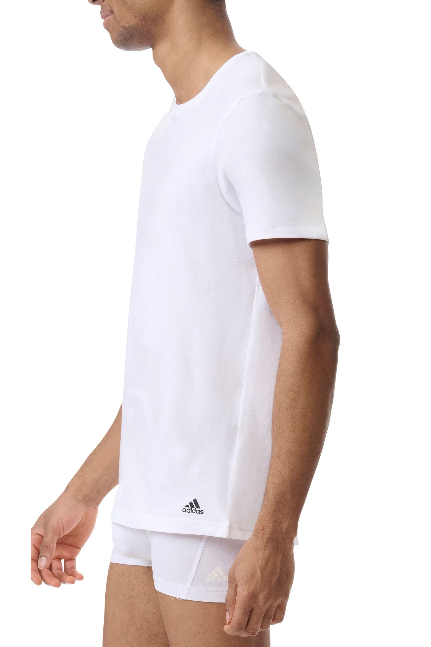 Buy adidas Multi Crew Neck 100 Cotton T Shirts 3 Pack from the Next UK online shop