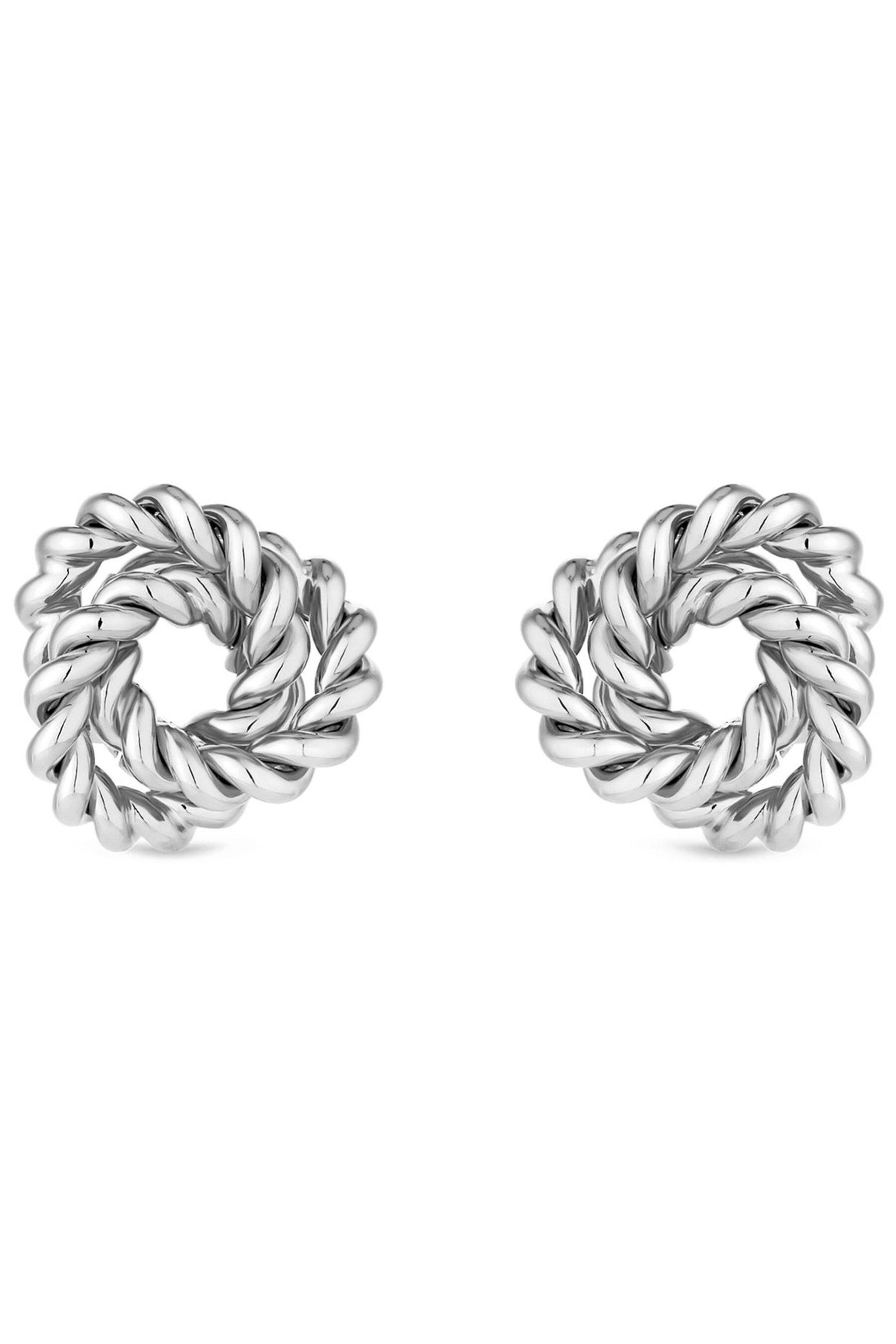 Buy Jon Richard Silver Tone Vintage Inspired Textured Knot Earrings from Next Canada