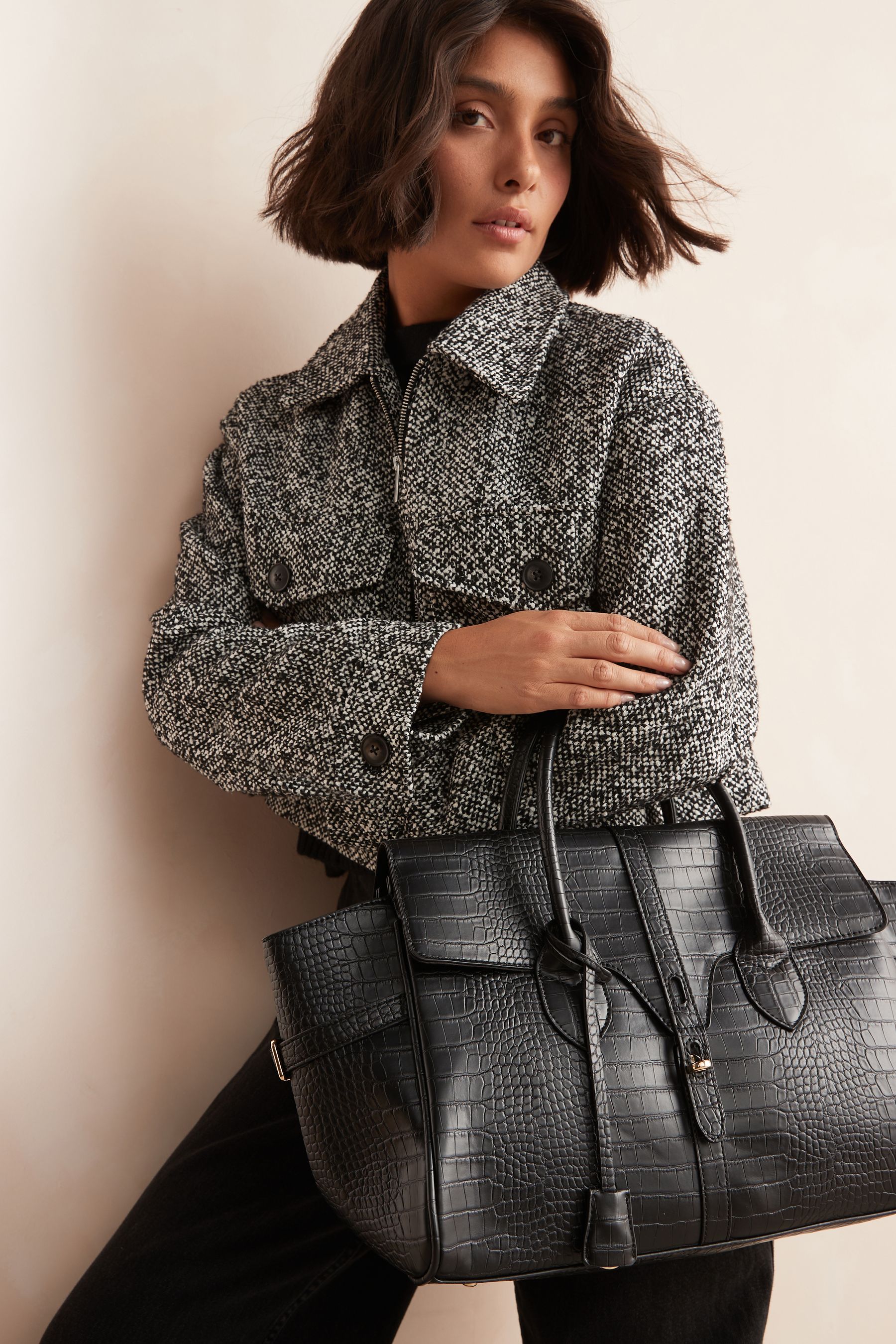 Buy Black Tote Bag from the Next UK online shop