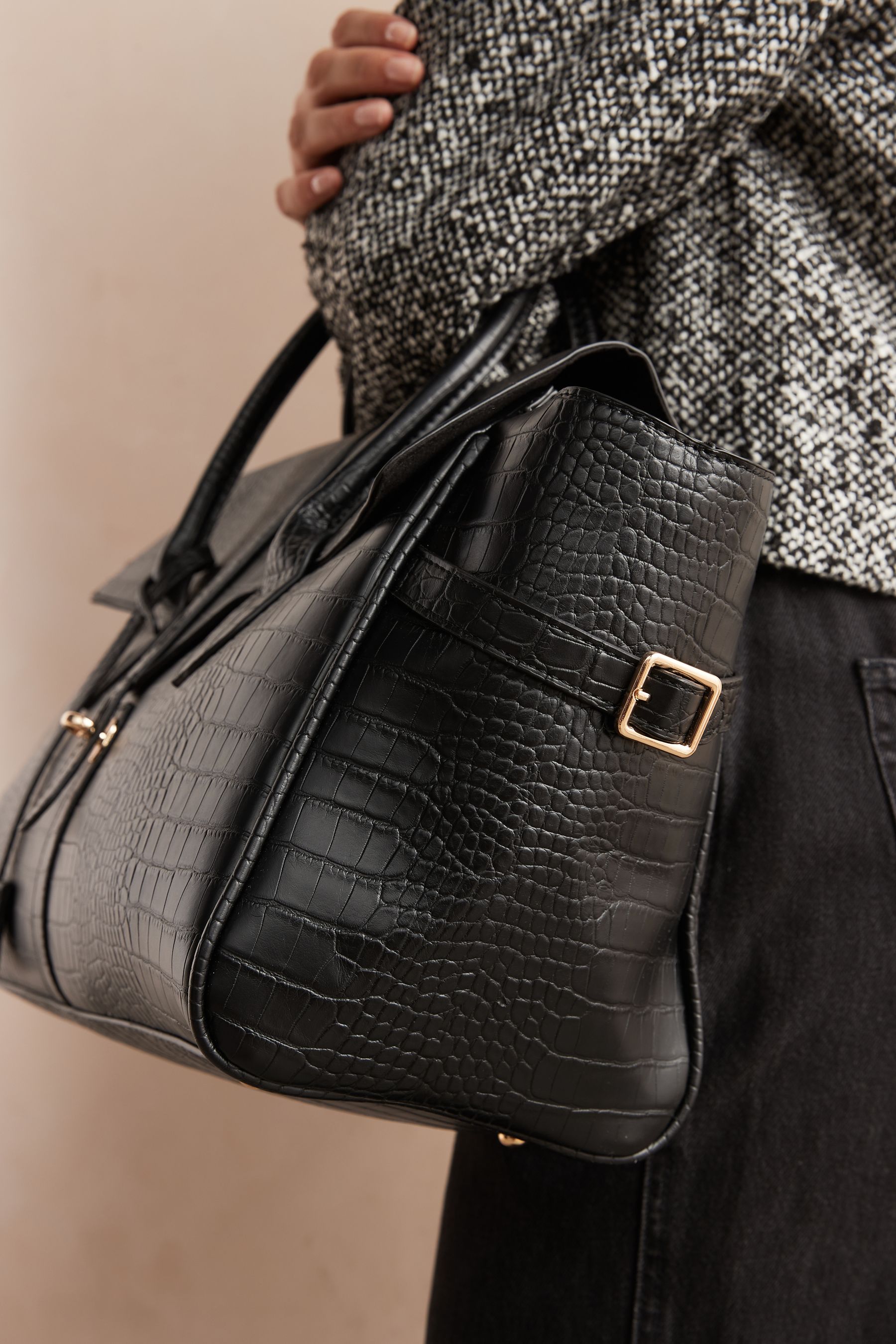 Next black tote bag online