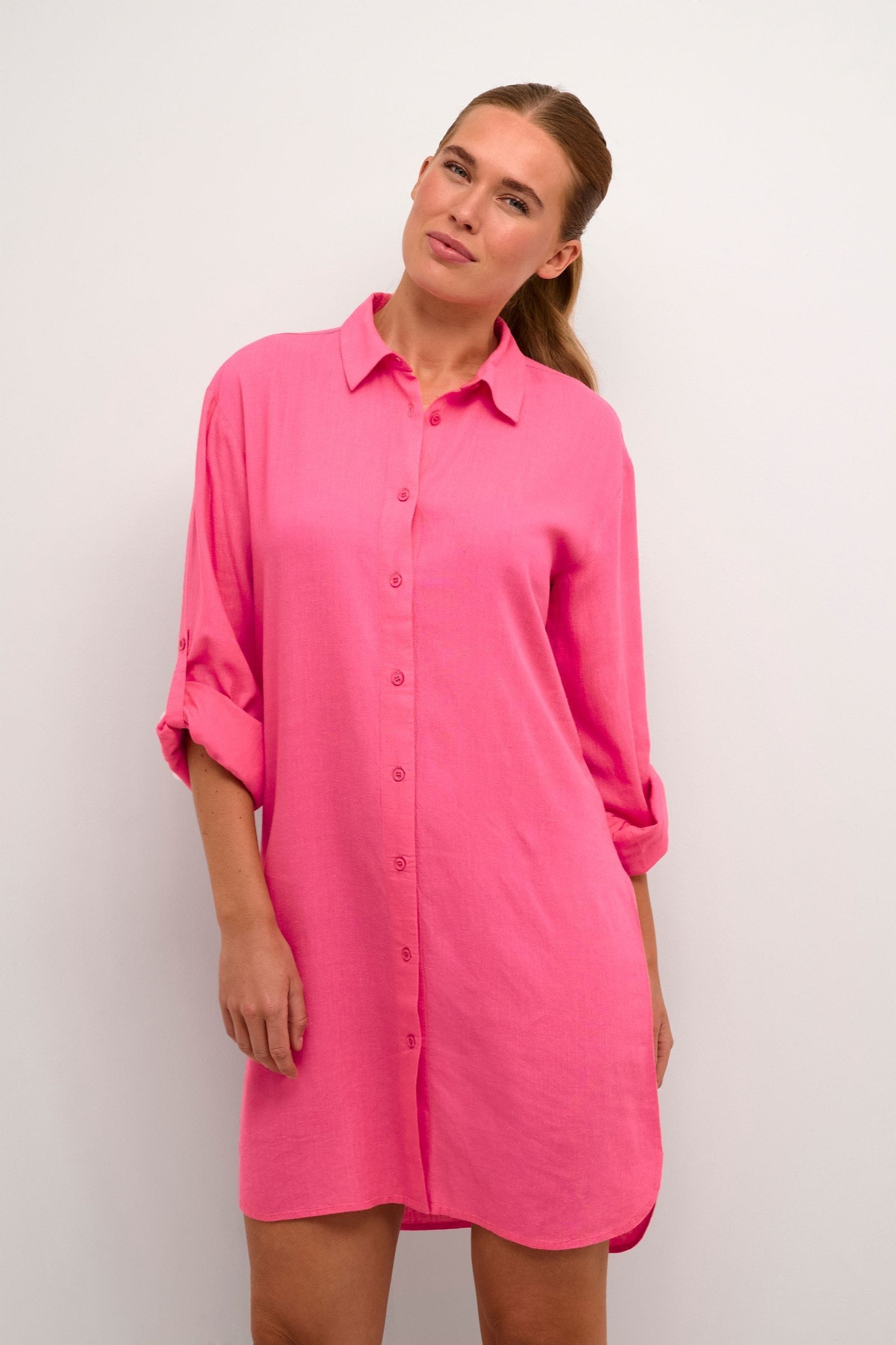 Mid length shirt dress online