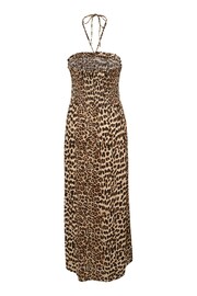 Kaffe Amber Strapless Tie Neck Black Maxi Dress - Image 5 of 5