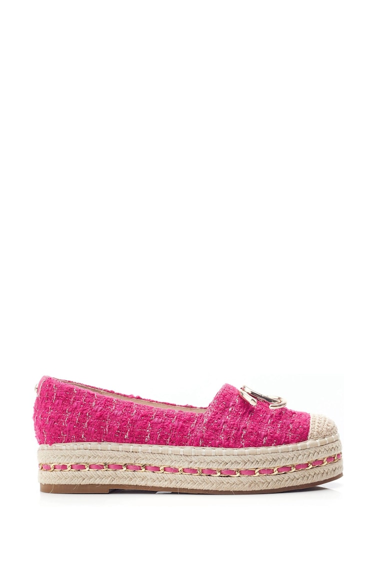 Moda in Pelle Folio Espadrille Woven Platform Shoes With Hardware - Image 1 of 3