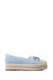 Moda in Pelle Folio Espadrille Woven Platform Shoes With Hardware - Image 1 of 4