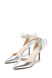 Moda in Pelle Jazlyne Stilletto Pointed Shoes With Bow Trim - Image 3 of 5