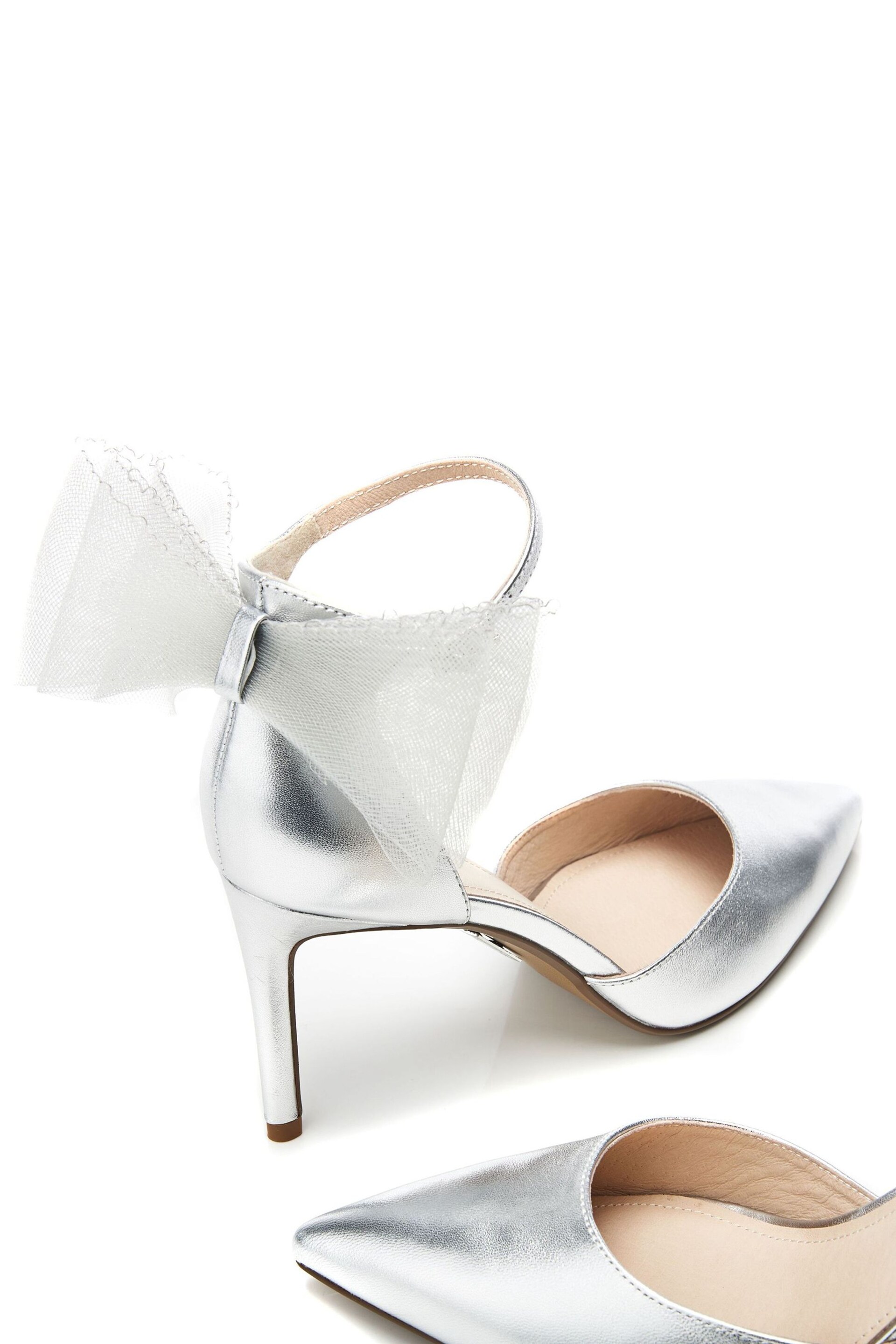 Moda in Pelle Jazlyne Stilletto Pointed Shoes With Bow Trim - Image 5 of 5