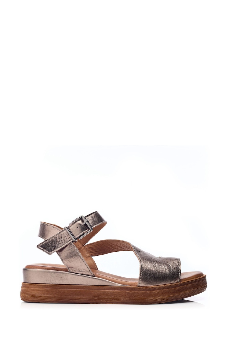 Moda in Pelle Palmers Asymetric Low Wedges - Image 1 of 4