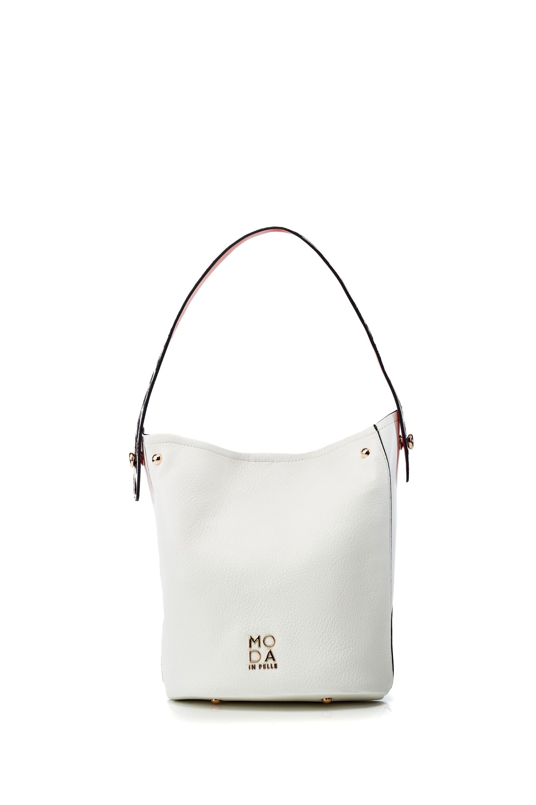 Buy Moda in Pelle Jade Bucket Bag With Feature Strap from Next Ireland