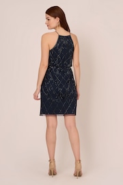 Adrianna Papell Blue Studio Beaded Blouson Dress - Image 2 of 7