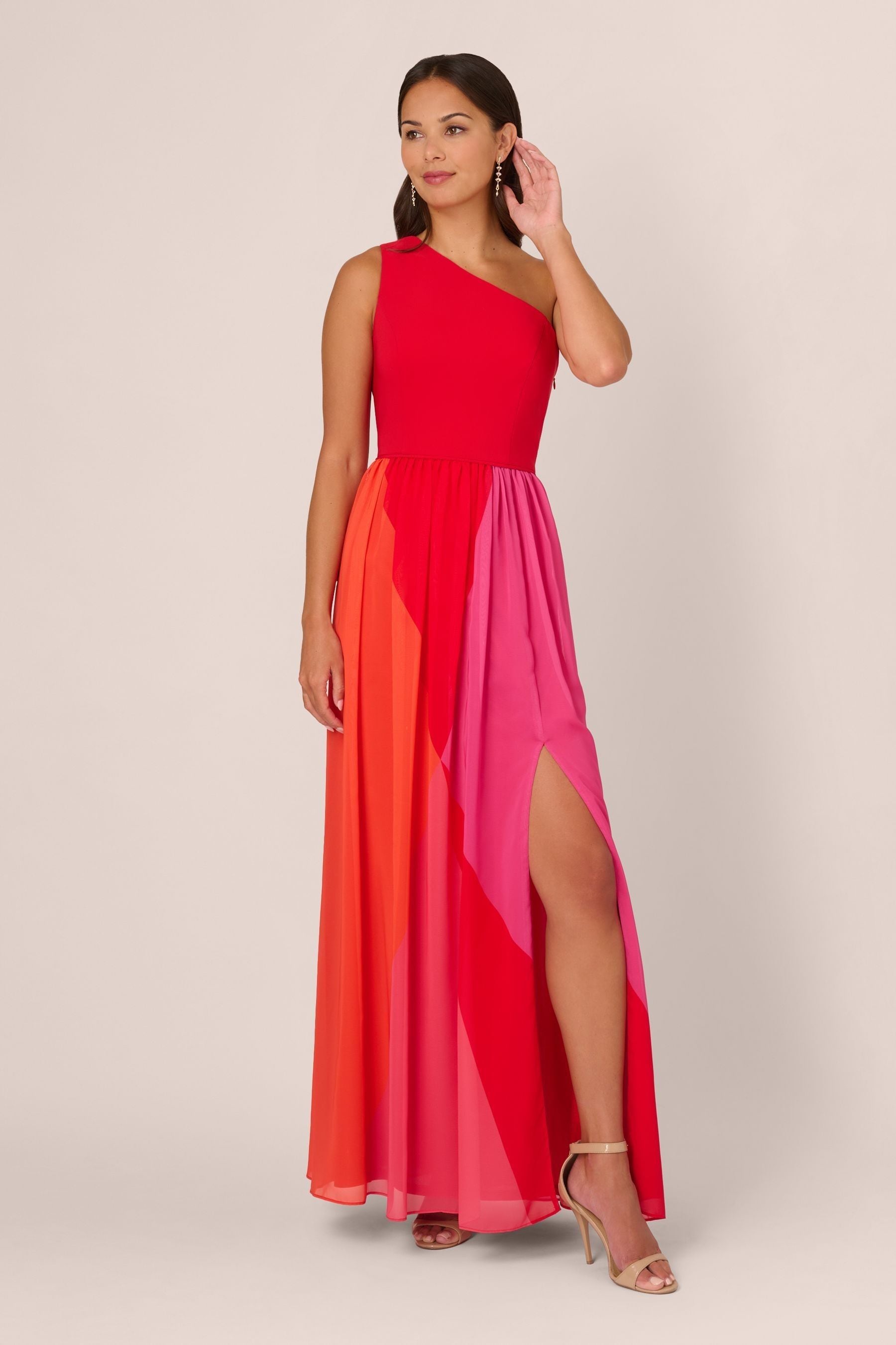 Color block bridesmaid dresses clearance
