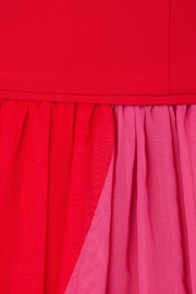 Adrianna Papell Red Color Block Chiffon Dress - Image 7 of 7