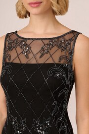 Adrianna Papell Studio Beaded Sheath Black Dress - Image 5 of 7