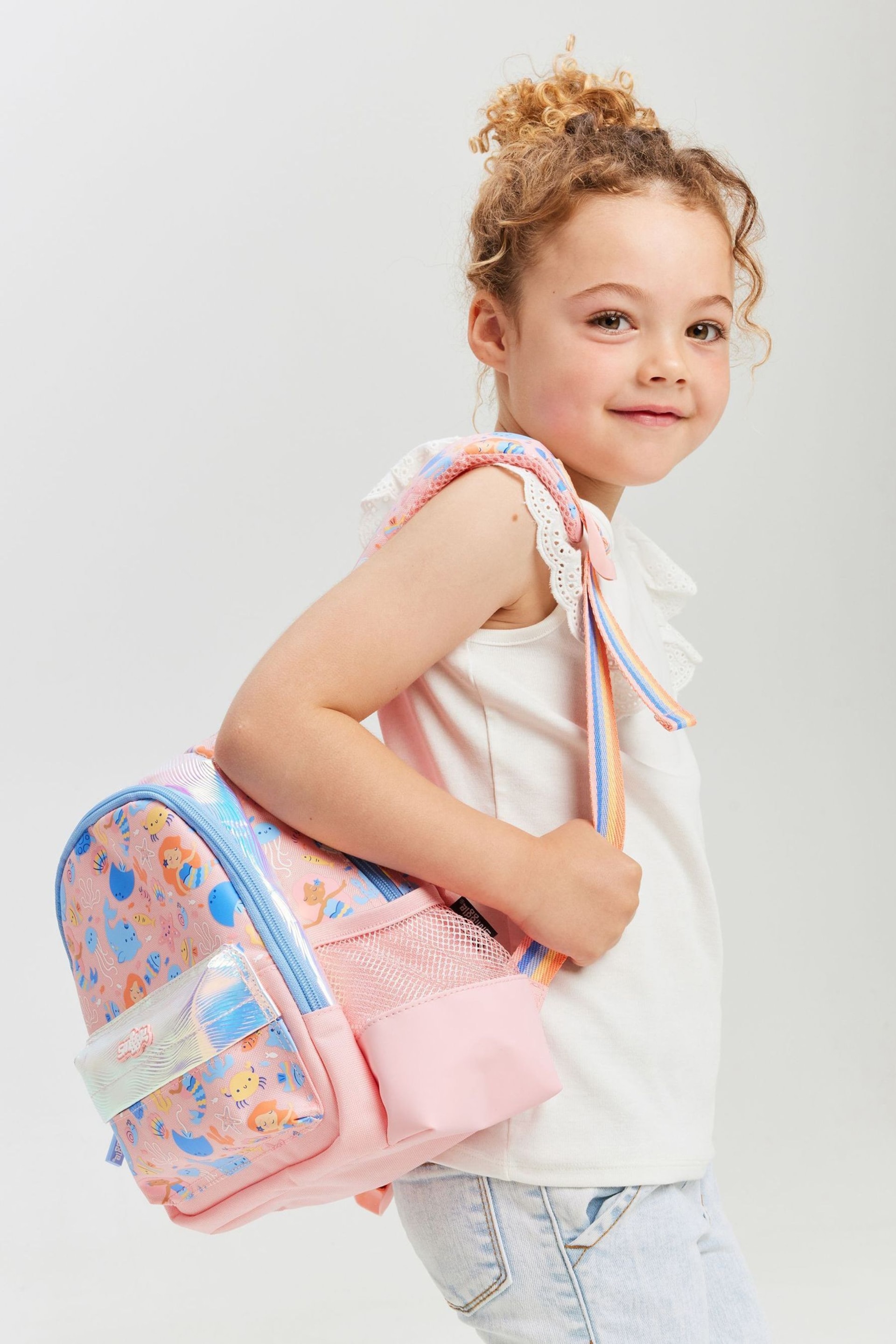 Smiggle Pink Over and Under Teeny Tiny Backpack - Image 2 of 4