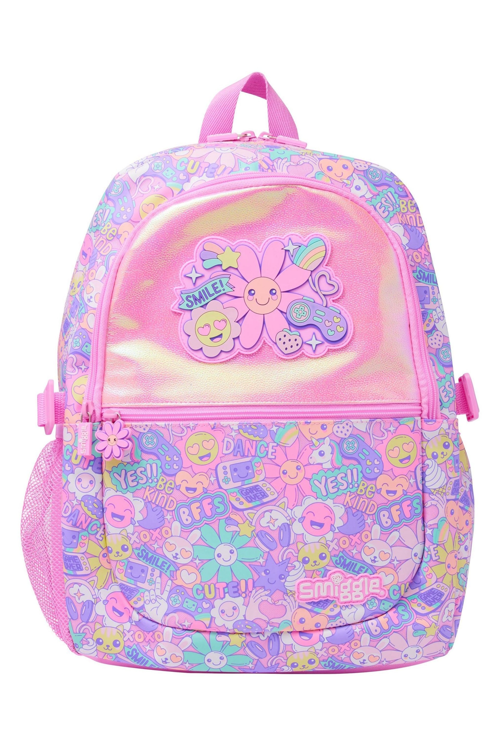 Smiggle Pink Epic Adventures Classic Attach Backpack - Image 1 of 5