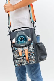 Smiggle Grey Blast Off Junior Id Lunchbox With Strap - Image 1 of 5